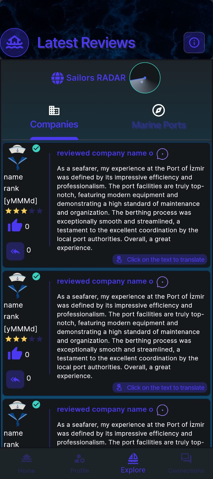 Latest reviews / Explore